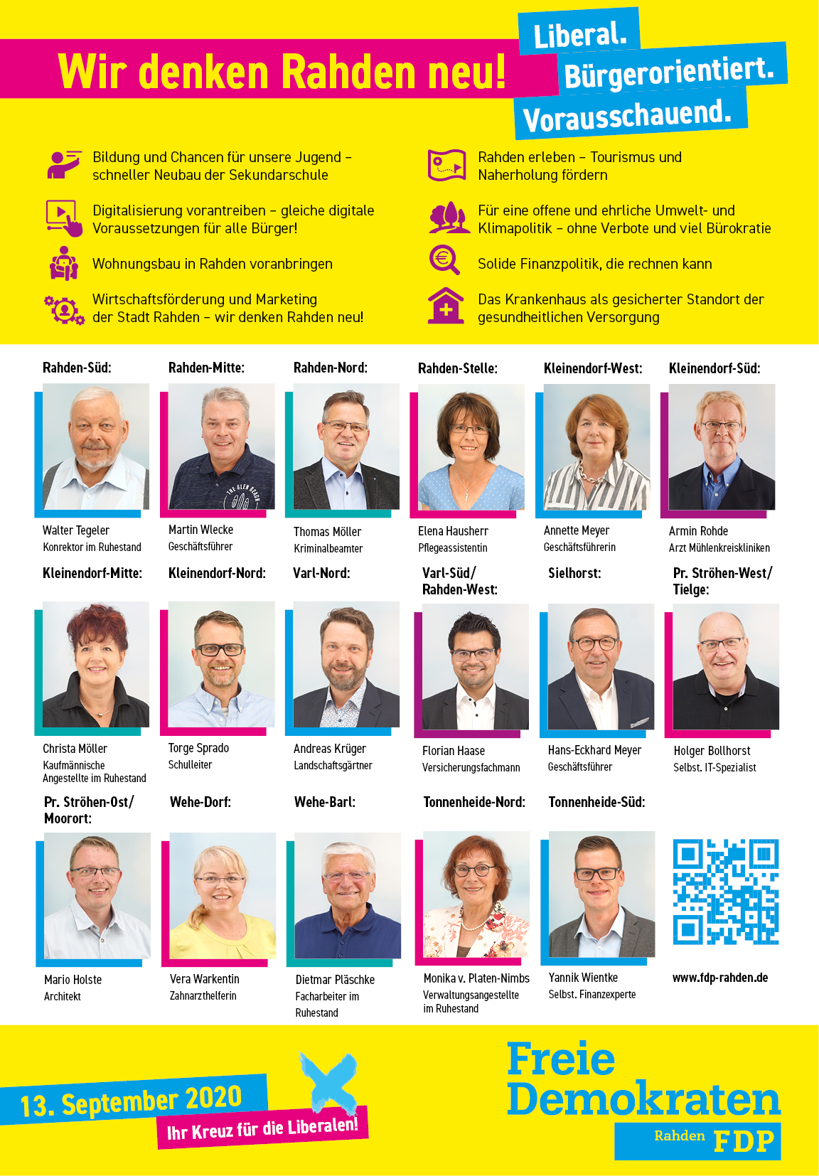 Die Kandidaten stellen sich Ihnen zur Wahl